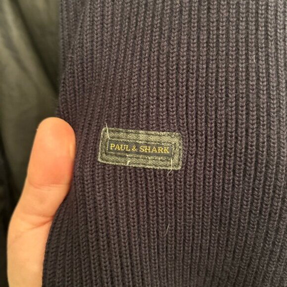Heavy Wool Paul & Shark Knit Zip Sweater - Picture 11 of 12